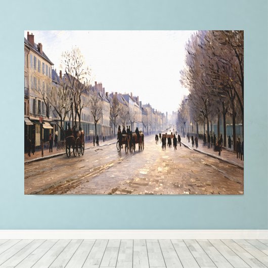 Boulevard Héloise, Argenteuil Canvas Afdruk (Insitu (Houten vloer))