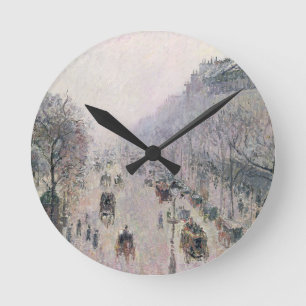 Boulevard Montmartre, 1897 (olie op doek) Ronde Klok