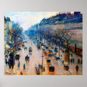 Boulevard Montmartre Camille Pissarro 1897 Poster (Voorkant)