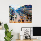 Boulevard Montmartre Camille Pissarro 1897 Poster (Thuiskantoor)