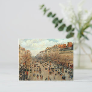 Boulevard Montmartre-Eremitage Camille Pissarro Briefkaart