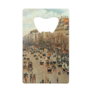 Boulevard Montmartre-Eremitage Camille Pissarro Creditkaart Flessenopener