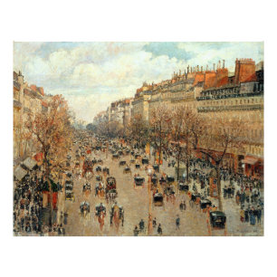 Boulevard Montmartre-Eremitage Camille Pissarro Foto Afdruk