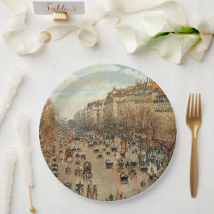 Boulevard Montmartre-Eremitage Camille Pissarro Papieren Bordje