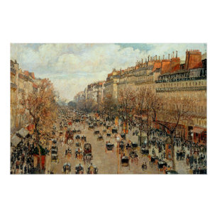 Boulevard Montmartre-Eremitage Camille Pissarro Perfect Poster