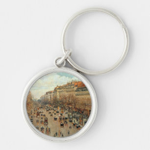 Boulevard Montmartre-Eremitage Camille Pissarro Sleutelhanger
