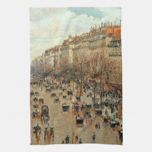 Boulevard Montmartre-Eremitage Camille Pissarro Theedoek