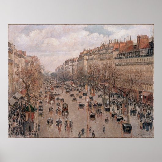 Boulevard Montmartre Poster (Voorkant)