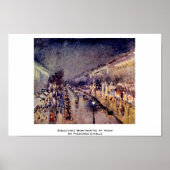Boulevard Montmartre ' s nachts door pissarro Cami Poster (Voorkant)