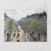 Boulevard Montmartre Spring Paris Camille Pissarro Briefkaart (Voorkant)