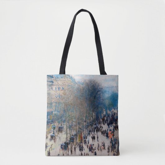 Boulevard Paris, Claude Monet Tote Bag (Voorkant)