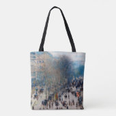 Boulevard Paris, Claude Monet Tote Bag (Achterkant)