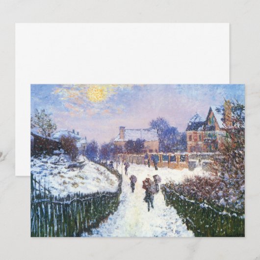 Boulevard Saint Denis Argenteuil door Claude Monet (Voorkant / Achterkant)