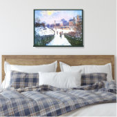 Boulevard Saint Denis Argenteuil door Claude Monet Canvas Afdruk (Insitu (Slaapkamer))