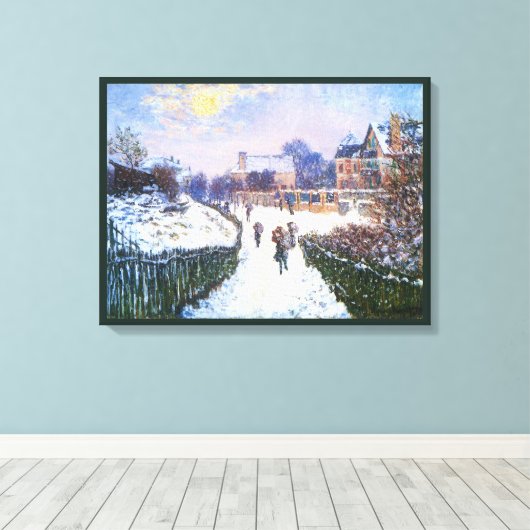 Boulevard Saint Denis Argenteuil door Claude Monet Canvas Afdruk (Insitu (Houten vloer))
