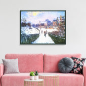 Boulevard Saint Denis Argenteuil door Claude Monet Canvas Afdruk (Insitu (Woonkamer))