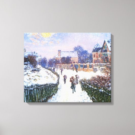 Boulevard Saint Denis Argenteuil door Claude Monet Canvas Afdruk (Voorkant)