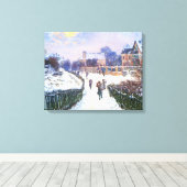 Boulevard Saint Denis Argenteuil door Claude Monet Canvas Afdruk (Insitu (Houten vloer))