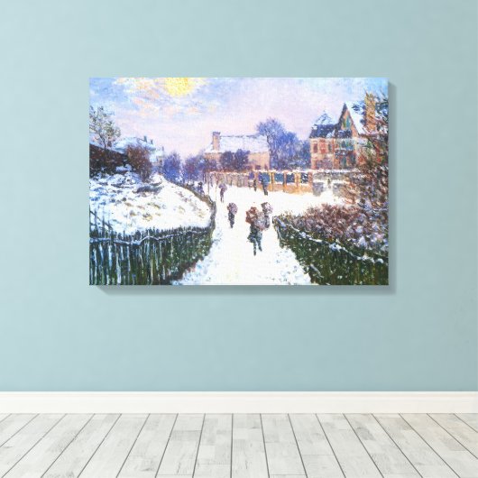 Boulevard Saint Denis Argenteuil door Claude Monet Canvas Afdruk (Insitu (Houten vloer))