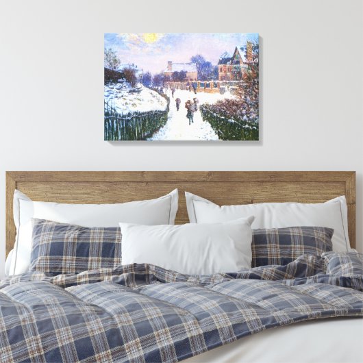Boulevard Saint Denis Argenteuil door Claude Monet Canvas Afdruk (Insitu (Slaapkamer))