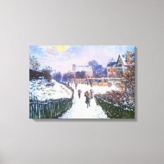 Boulevard Saint Denis Argenteuil door Claude Monet Canvas Afdruk (Voorkant)