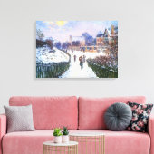 Boulevard Saint Denis Argenteuil door Claude Monet Canvas Afdruk (Insitu (Woonkamer))
