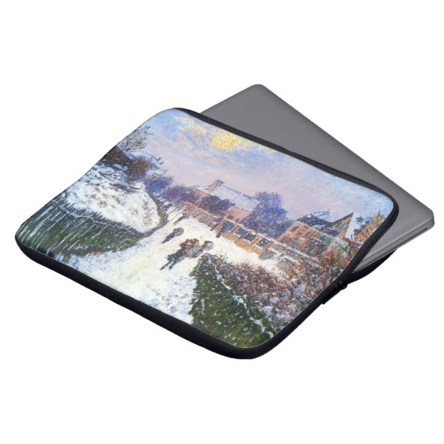 Boulevard Saint Denis Argenteuil door Claude Monet Laptop Sleeve (Voorkant top)