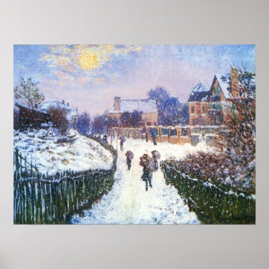 Boulevard Saint Denis Argenteuil door Claude Monet Poster (Voorkant)