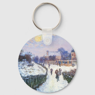 Boulevard Saint Denis Argenteuil door Claude Monet Sleutelhanger