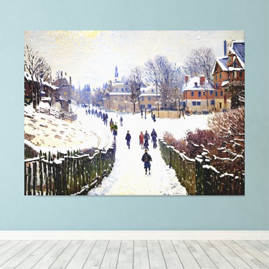 Boulevard Saint-Denis Canvas Afdruk (Insitu (Houten vloer))