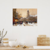 Boulevard Saint-Germain, Parijs-Eugène Galien-Lalo Poster (Keuken)