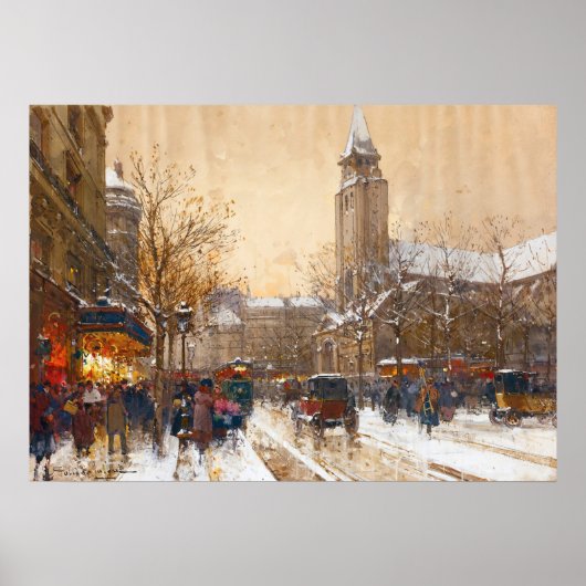 Boulevard Saint-Germain, Parijs-Eugène Galien-Lalo Poster (Voorkant)