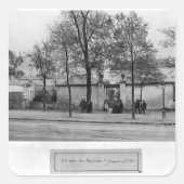 Boulevard Saint-Jacques Vierkante Sticker (Voorkant)