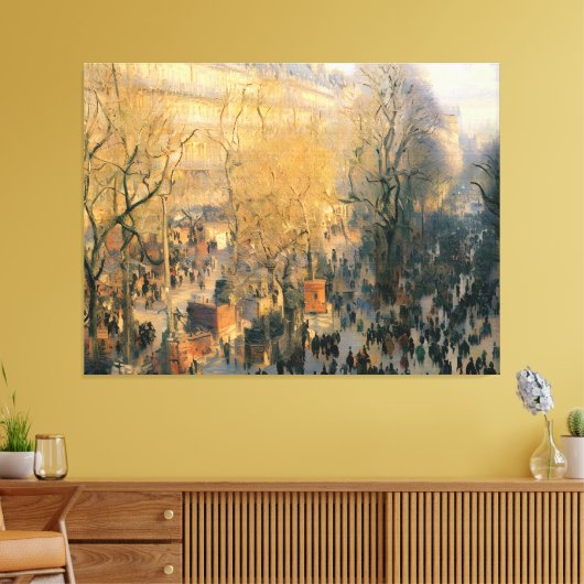 Boulevard van Capucines Canvas Afdruk (Insitu (Woonkamer))