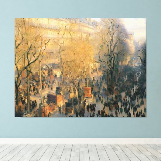 Boulevard van Capucines Canvas Afdruk (Insitu (Houten vloer))