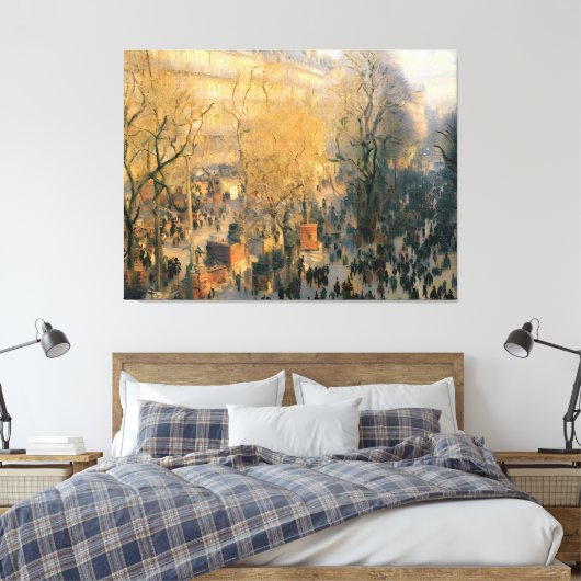 Boulevard van Capucines Canvas Afdruk (Insitu (Slaapkamer))