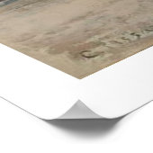 Boulevarde Montmartre in Night ~ Camille Pissarro Poster (Hoek)