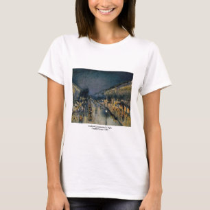Boulevarde Montmartre in Night ~ Camille Pissarro T-shirt