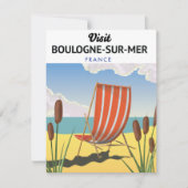 Boulogne-sur-Mer frankrijk reisposter (Voorkant)