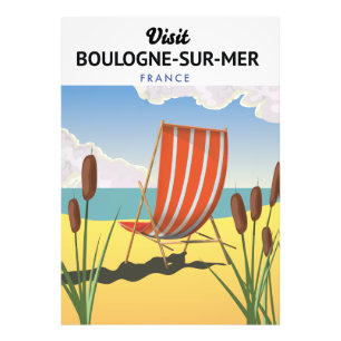 Boulogne-sur-Mer frankrijk reisposter Foto Afdruk