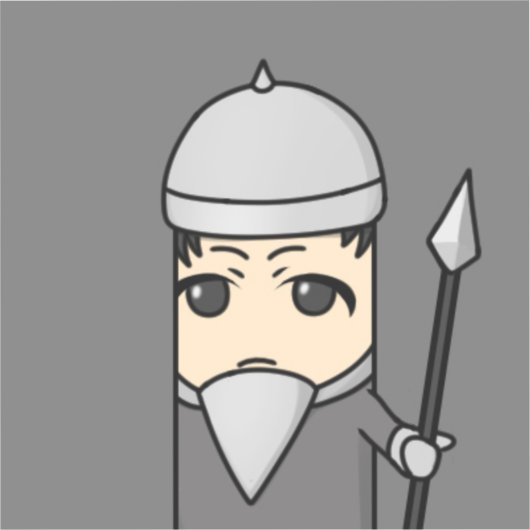 bouman1002 YAOYOROZU HEROs 一般防衛兵士ロイム Sticker (Voorkant)