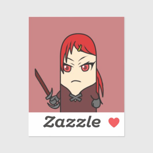 bouman1006 YAOYOROZU HEROs 村娘の火短剣使いジュイル Sticker (Vel)