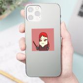 bouman1006 YAOYOROZU HEROs 村娘の火短剣使いジュイル Sticker (Telefoon)