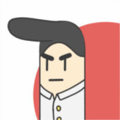 bouman121 リーゼント sticker (Voorkant)