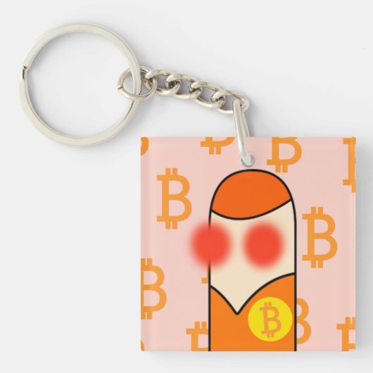 bouman166 Bitcoiner icon Sleutelhanger (Voorkant)