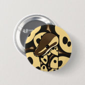 bouman287 ball python Super Pastel Axanthic Ronde Button 5,7 Cm (Voorkant /achterkant)