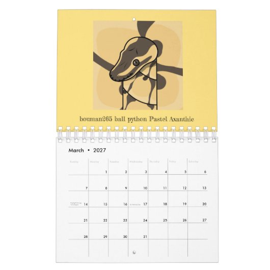 bouman ball python series kalender (Mar 2027)