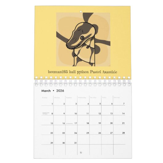 bouman ball python series kalender (Mar 2026)