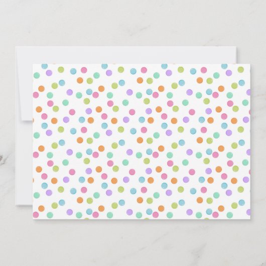 Bounce Birthday Party Invitation Kaart (Achterkant)