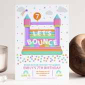 Bounce Birthday Party Invitation Kaart